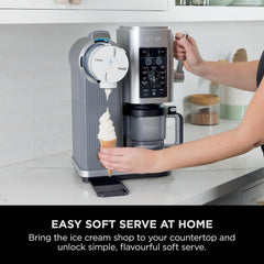 Ice Cream Maker 13 Functions 2x 480ml Tubs Soft Serve Platinum