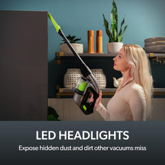 Cordless Handheld Vacuum Cleaner 22V 20-Minute Runtime Grey/Green/Black