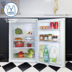 Under Counter Larder Fridge 131L 55cm Reversible Door White