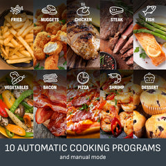 Air Fryer 5L 1500W 10 Programs Digital Touch Eucalyptus