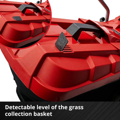 Cordless Lawn Mower 33cm 18V 4.0Ah Brushless Motor Red Black