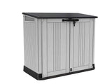 Outdoor Garden Storage Shed 880L Top And Front Opening Light Grey