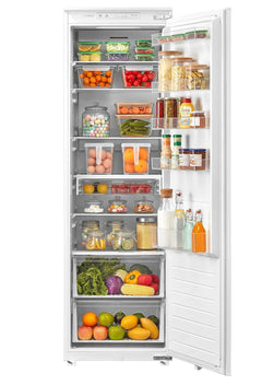 Built-In Larder Fridge 304L Adjustable Thermostat White Reversible Door