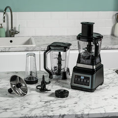 3-In-1 Food Processor And Blender With 5 Automatic Programs 1.8L Black
