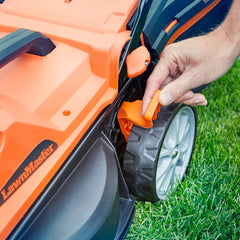 Cordless Lawn Mower 34cm 24V 2x4.0Ah Batteries Rear Roller