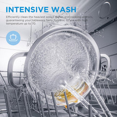 Freestanding Dishwasher 10 Place Settings 45cm Stainless Steel