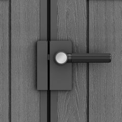 Resin Garden Storage Shed 6 X 4 Ft Grey Single Door Lockable
